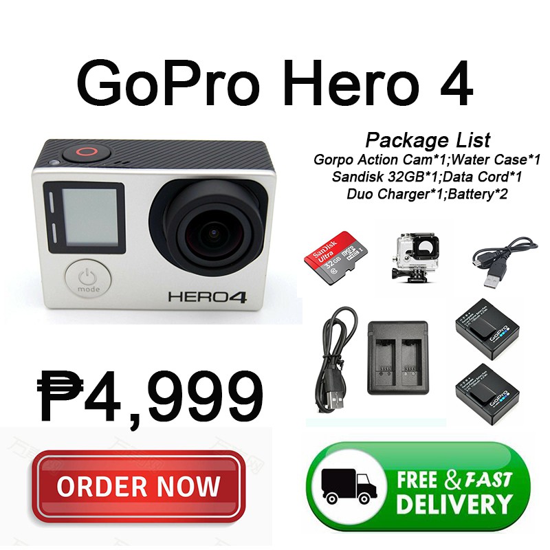 Gopro Hero4 Silver Camera Prices And Online Deals May 21 Shopee Philippines