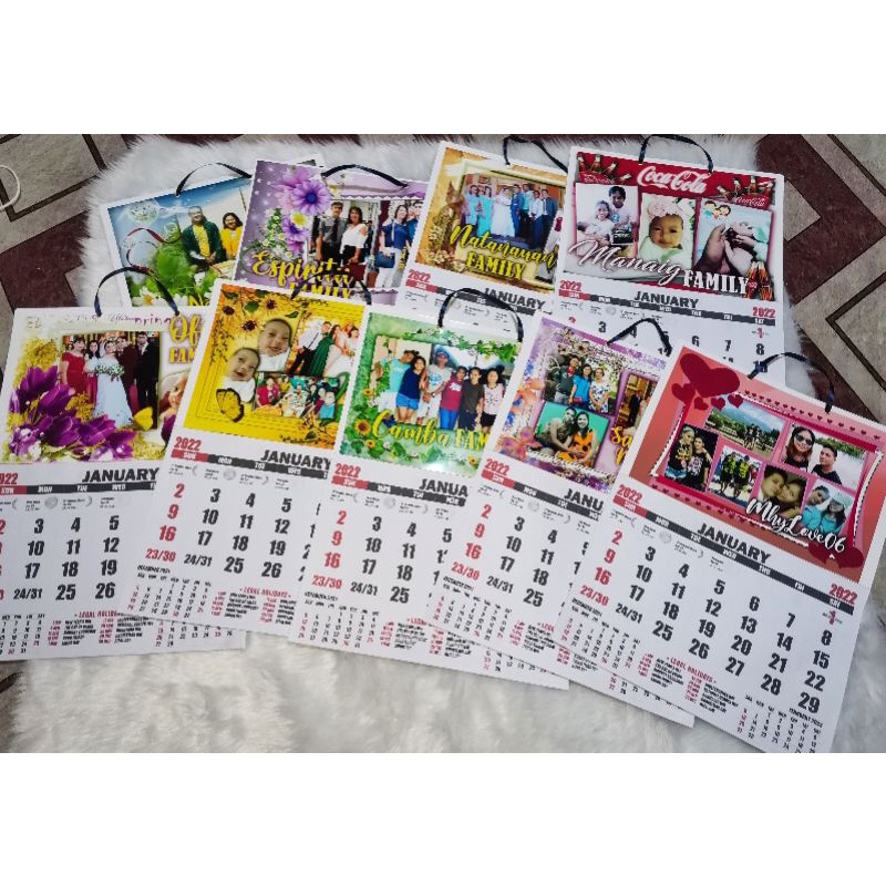 Personalized Wall Calendar 2022 Shopee Philippines