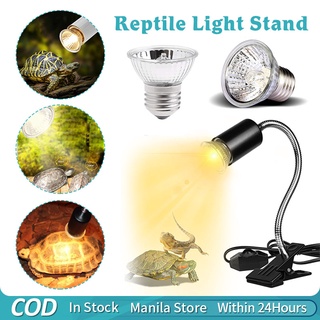 Reptile heat Light Reptile Heat Lamp UVA UVB with HolderSwitch for Lizard Turtle Snake Amphibian