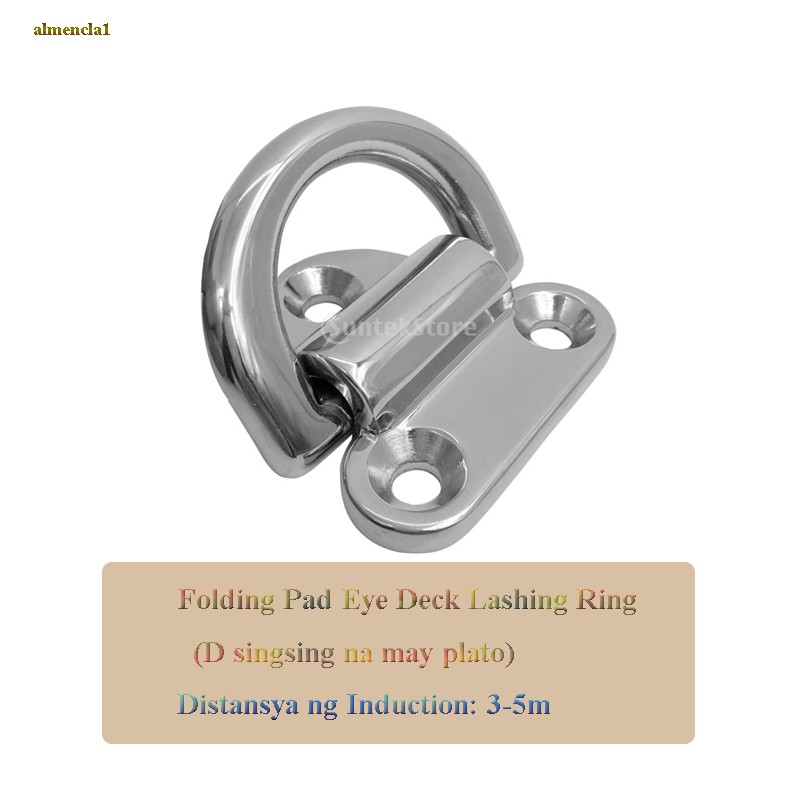 10pcs Heavy Duty Folding D Ring Tie Down Lashing Point Anchor Fixing Cleat 