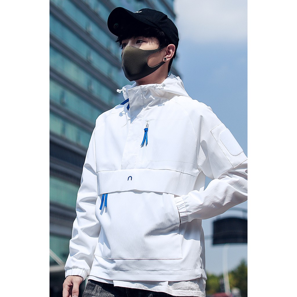 windbreaker turtleneck