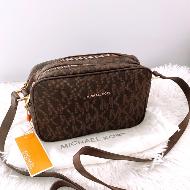 michael kors double zip bag