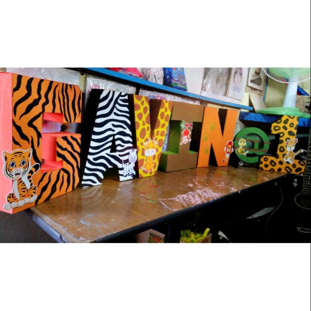 letter-standee-jungle-safari-themed-shopee-philippines