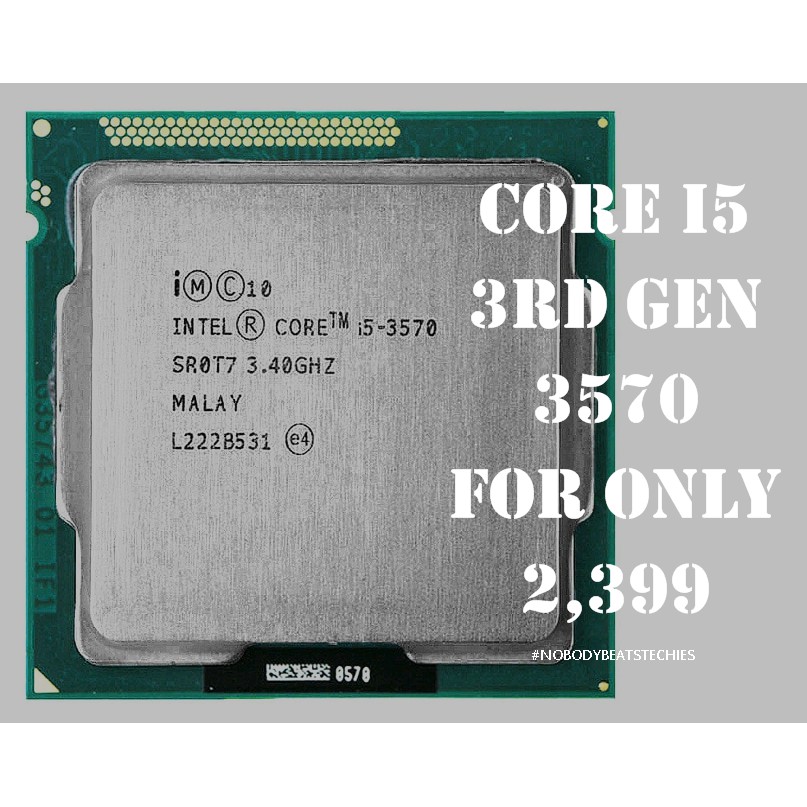 Core I5 3570 3rd Gen Processor Up To 3 8ghz Shopee Philippines