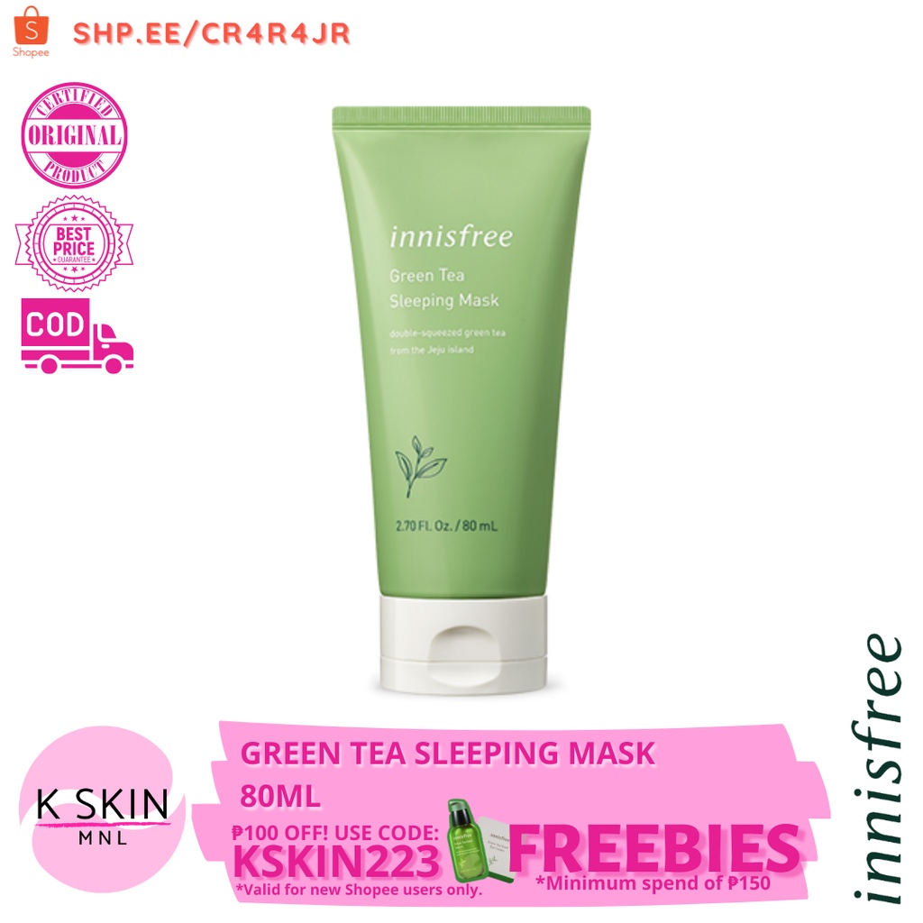 INNISFREE Green Tea Sleeping Mask 80ml Shopee Philippines