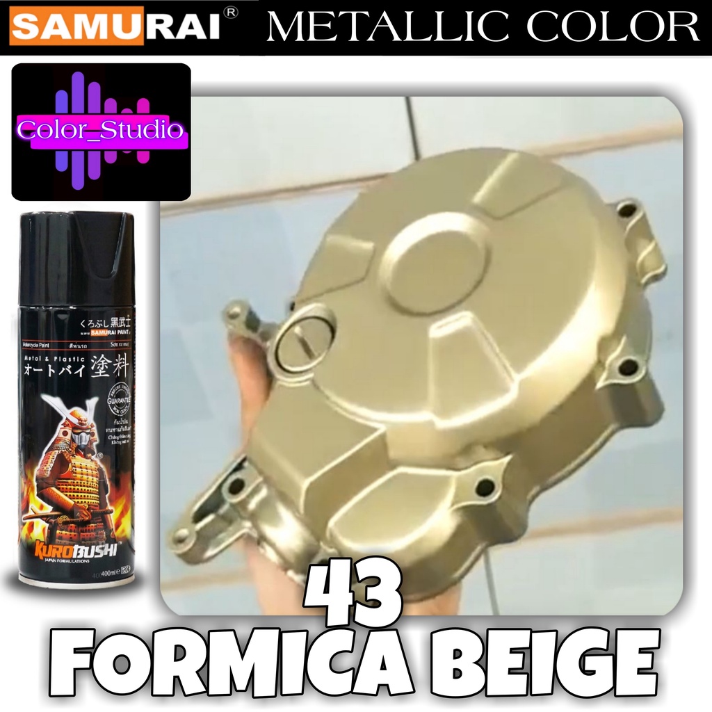 SAMURAI Spray Paint 43 Formica Beige Metallic Color COD Shopee