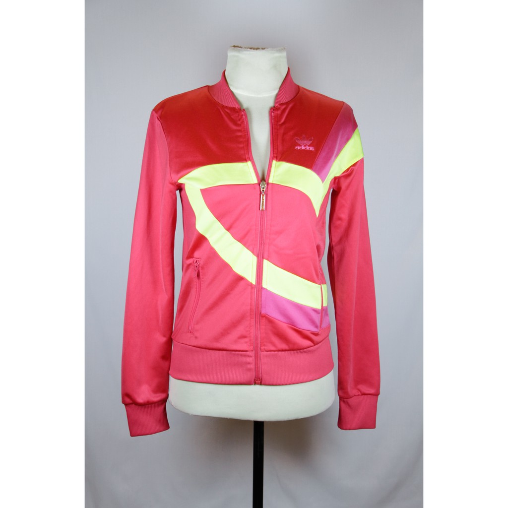 neon pink adidas jacket