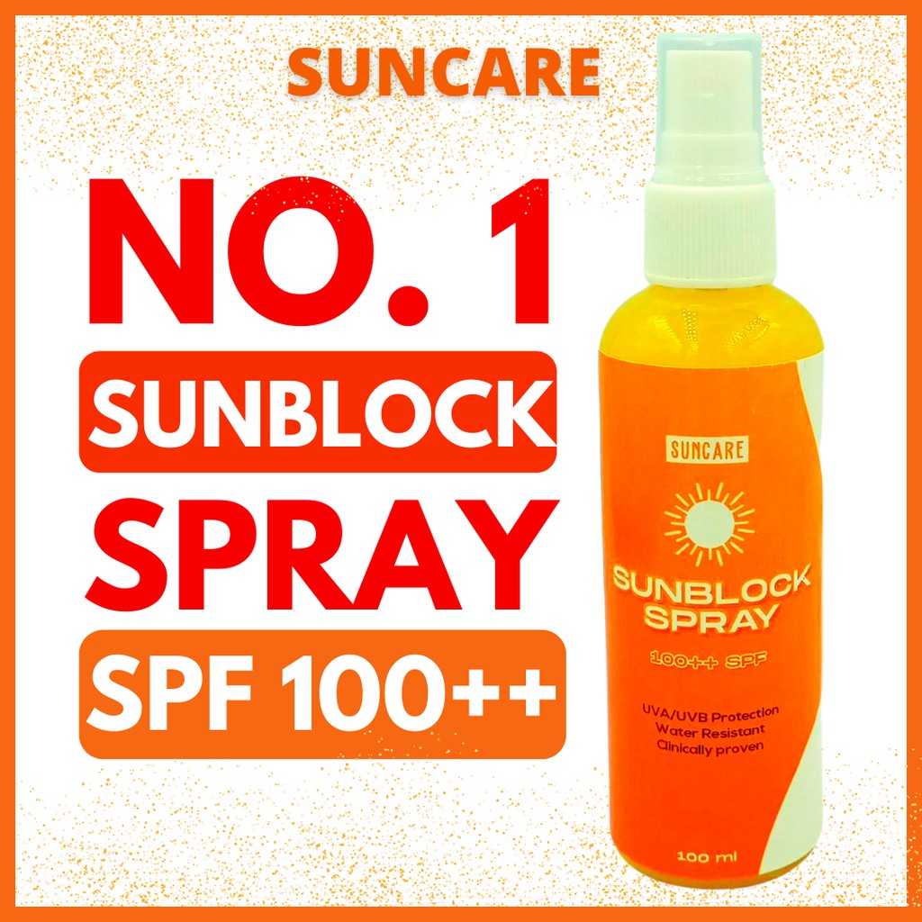 [SUNCARE] Sunblock Spray 100++ SPF UVA/UVB Protection Water Resistant