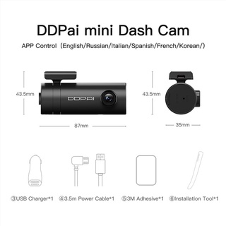 DDPai Mini Dash Cam 1080p Full HD 140° Night Vision G-Sensor 24 Hours Parking Monitor Camera Dashcam #9