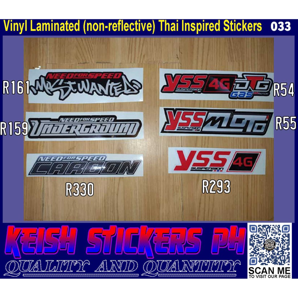  Vinyl  Laminated  Stickers  033 Shopee Philippines