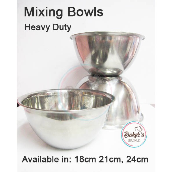 Heavyduty Stainless Mixing Bowl Shopee Philippines