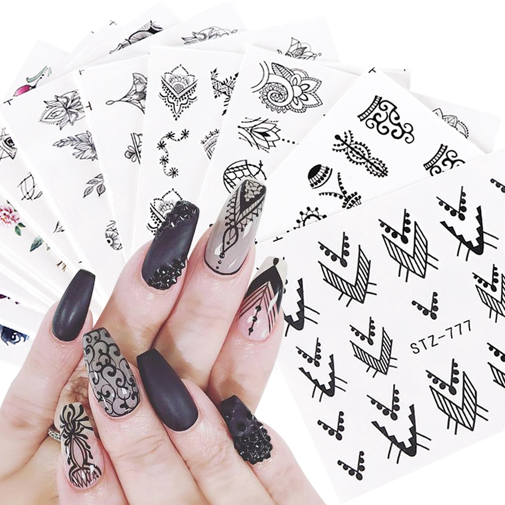 designer nail decals