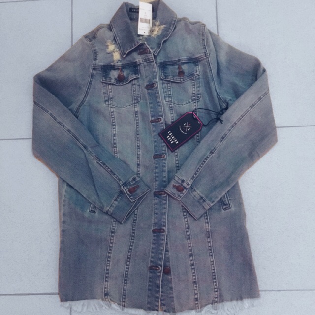 oversized denim jacket fashion nova