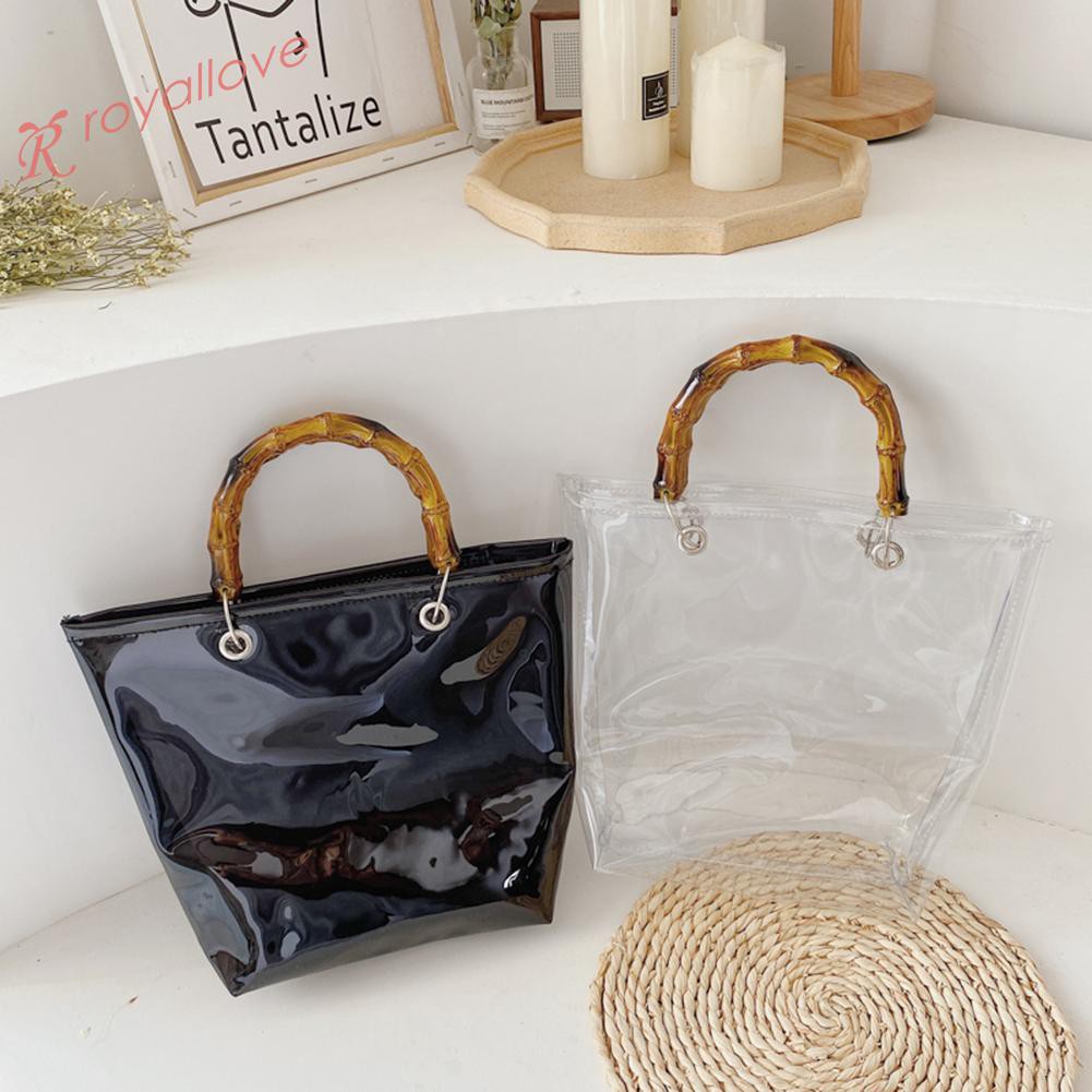 clear top handle bag