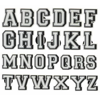 The letter style N-Z series shoes accessories Charms Clogs Pins for shoes bags