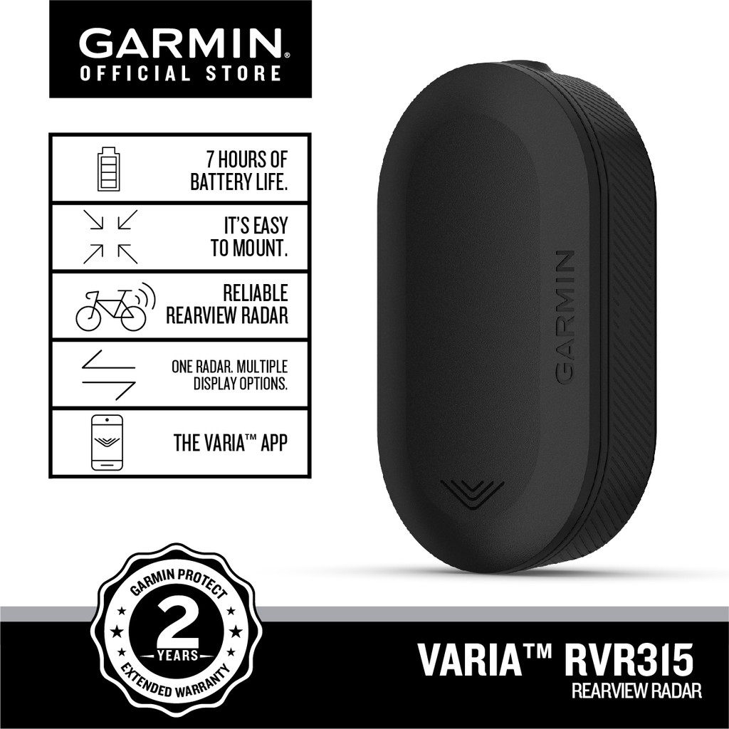 garmin varia rearview radar rvr315