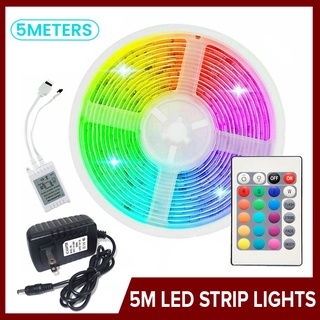 Bling LED Strip Lights w/ Remote & Adaptor 2835 DC 12V RGB LED Light Outdoor / Indoor