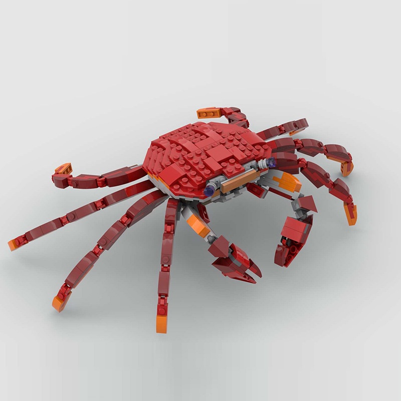 MOC Parts Animal Building Blocks Redstone Hermit Crab DIY Creative ...