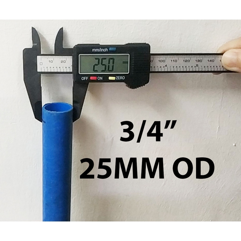pvc-pipe-3-4-x-1-2-meter-blue-for-clean-water-25mm-outside-diameter