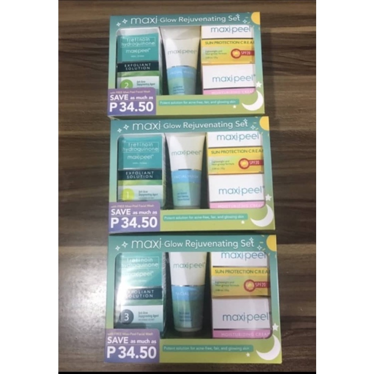 MAXIPEEL Maxi Rejuvenating Set * SOLD PER BOX (SET) * Shopee Philippines