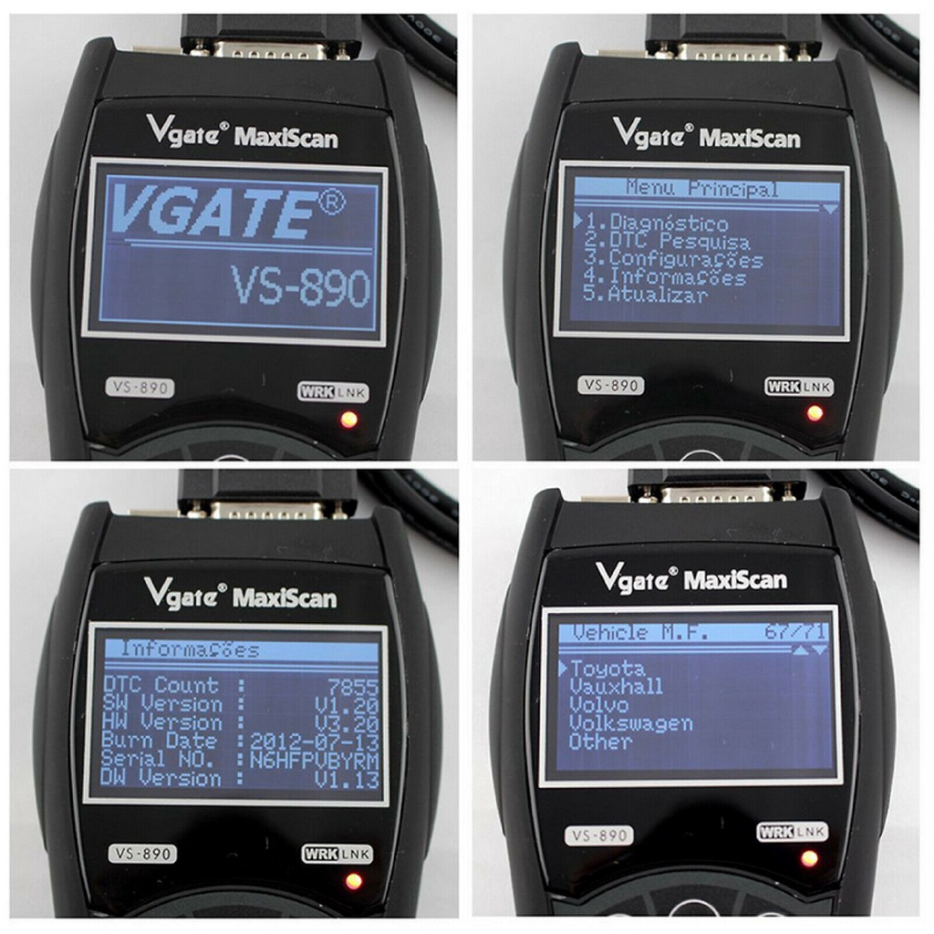 OBDII Scan Vgate VS890 MaxiScan Auto Diagnostic Scanner Multi-Languages  Multi-Brand Cars | Shopee Philippines