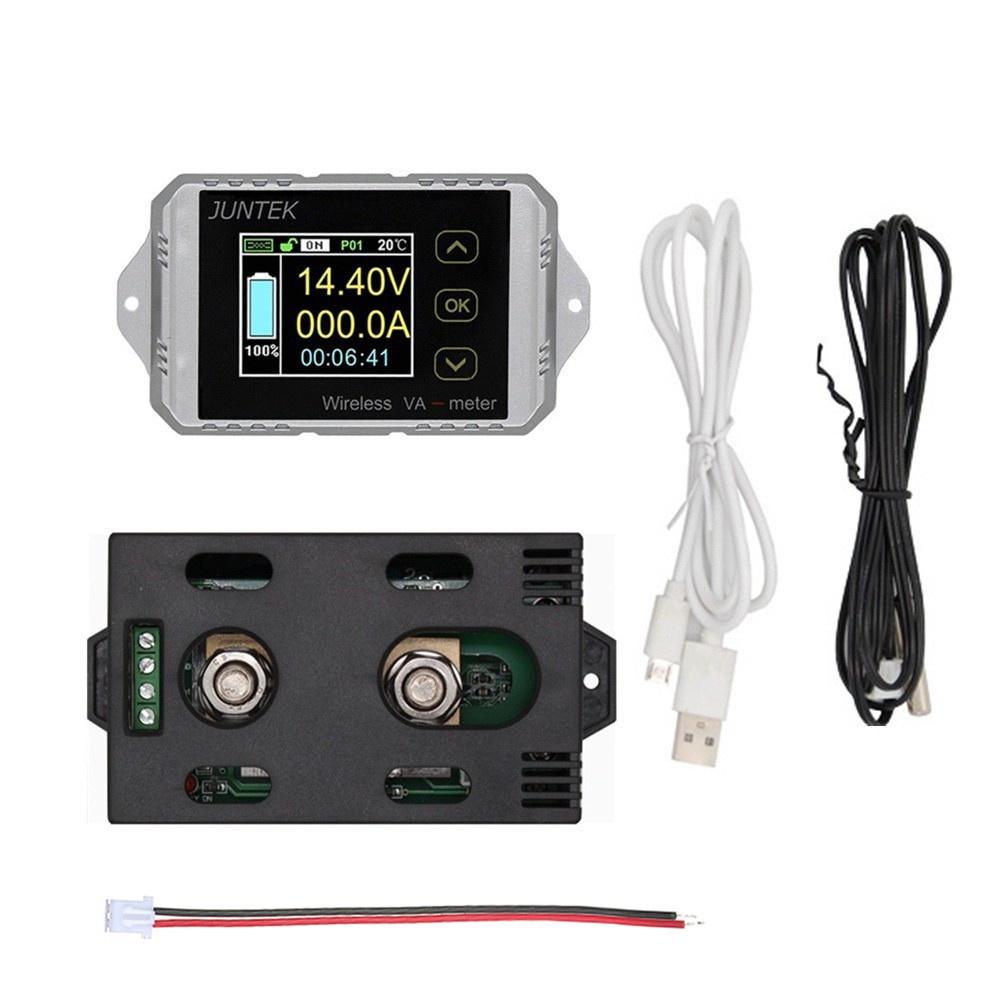 JUNTEK Wireless Digital Voltmeter 100v 50A300A Ammeter Multifunction