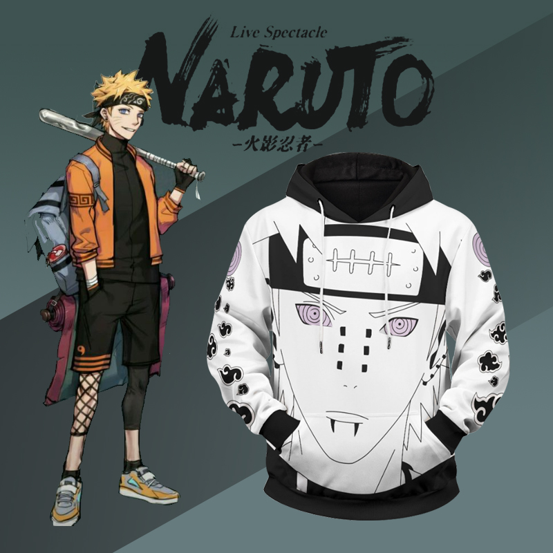 Japanese Anime Naruto Payne Six Cosplay Hoodie Yahiko Pullover Long Sleeve  Coat Casual Jacket Outerwear3d Printing Spongebob Ahegao Onemore Jocket For  Men | Shopee Philippines
