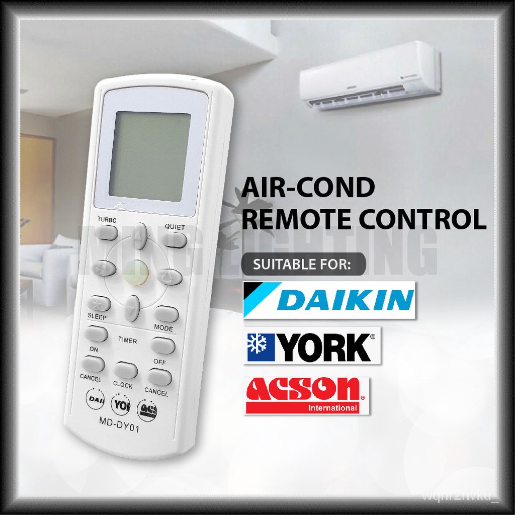 Universal Air Conditioner Remote Control Aircon Daikin York Acson