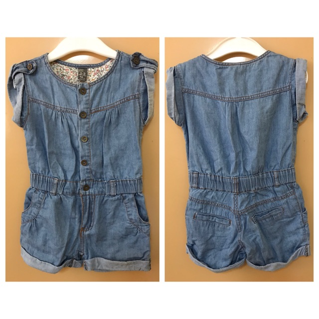 zara jeans jumpsuit