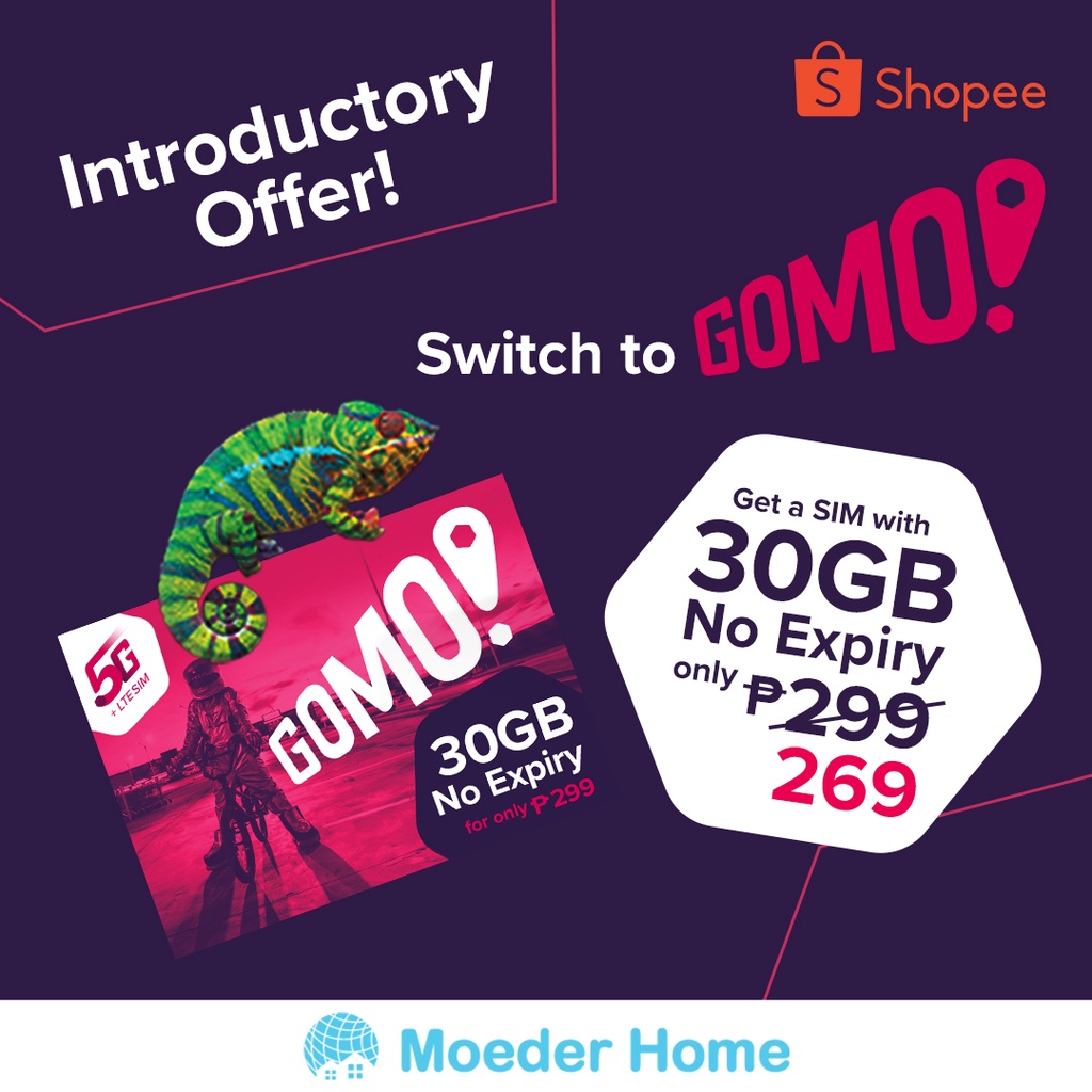 GOMO Sim Card 30 GB (No Expiry!) Shopee Philippines