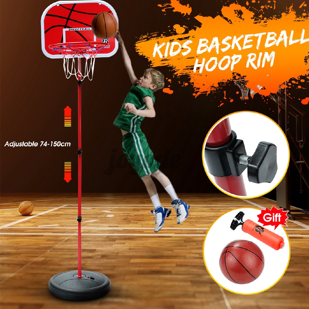 Mini Basketball Hoop Ring Backboard Set Adjustable 72150cm Indoor