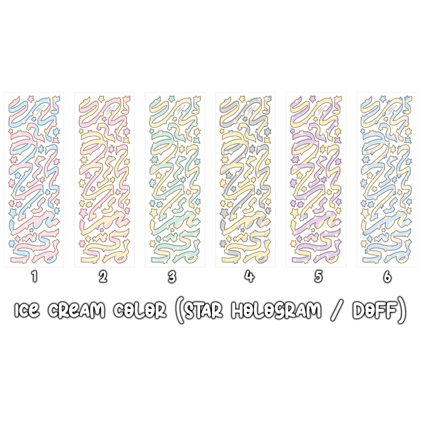 (RAYEON Fancy) CONFETTI STICKER (ORIGINAL KOREAN BRAND STICKER