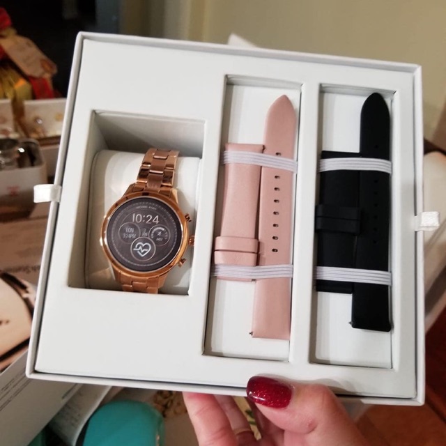 MK Runway smartwatch with 2 extra straps open box Store display | Shopee  Philippines