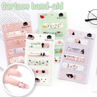 5pcs/set Waterproof Breathable Cute Cartoon BandAid Adhesive Hemostasis Bandages