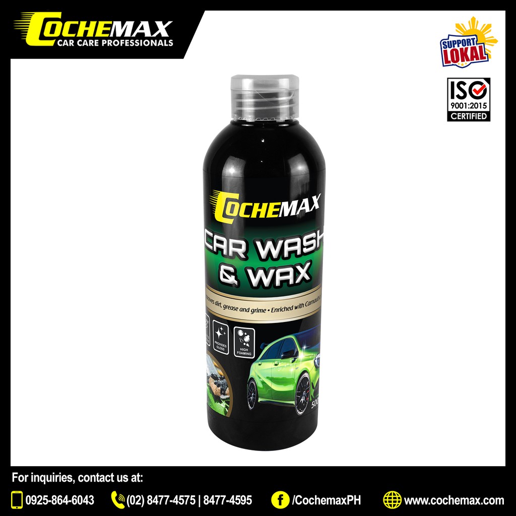 Cochemax Car Wash & Wax 500mL Shopee Philippines