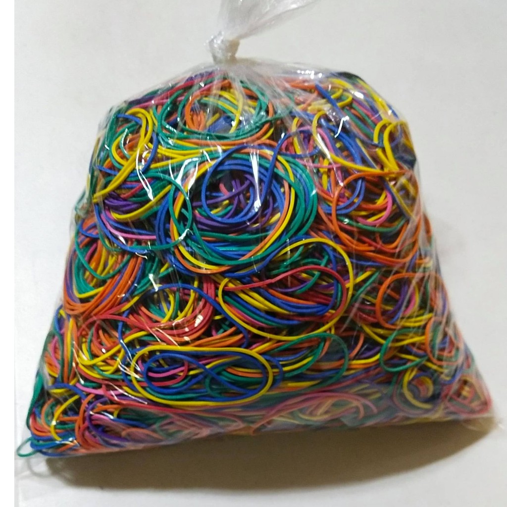 1 Kilo Rubber Band ( Goma ) , assorted color , REGULAR or STANDARD ang
