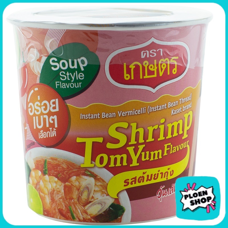 Kaset Instant Bean Vermicelli Noodle Shripm Tom Yum Flavor 30g. 30 G ...