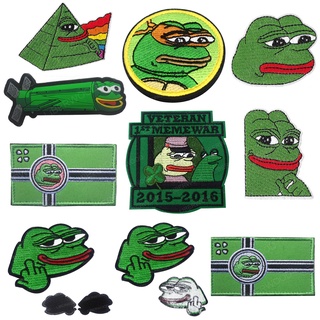 Sad Pepe The Sad Frog Patch Meme Iron On Embroidered Applique Patch Badge #1