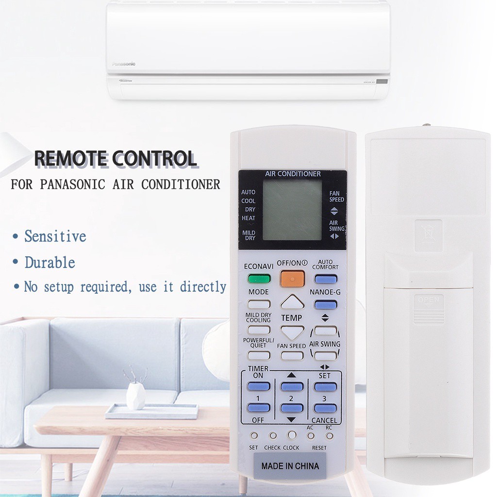 Remote Control PANASONIC Air Conditioner ECONAVI Inverter Shopee