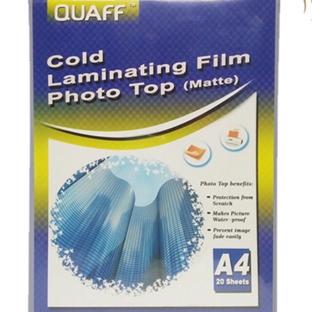 Quaff laminating film photo top (matte)A4 Shopee Philippines
