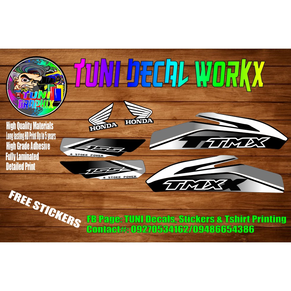 tmx 155 sticker design