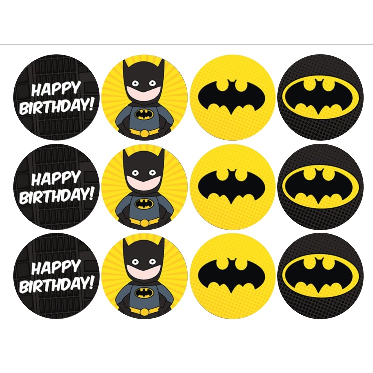 Customize Batman Theme Cake topper/ batman cupcake topper | Shopee  Philippines
