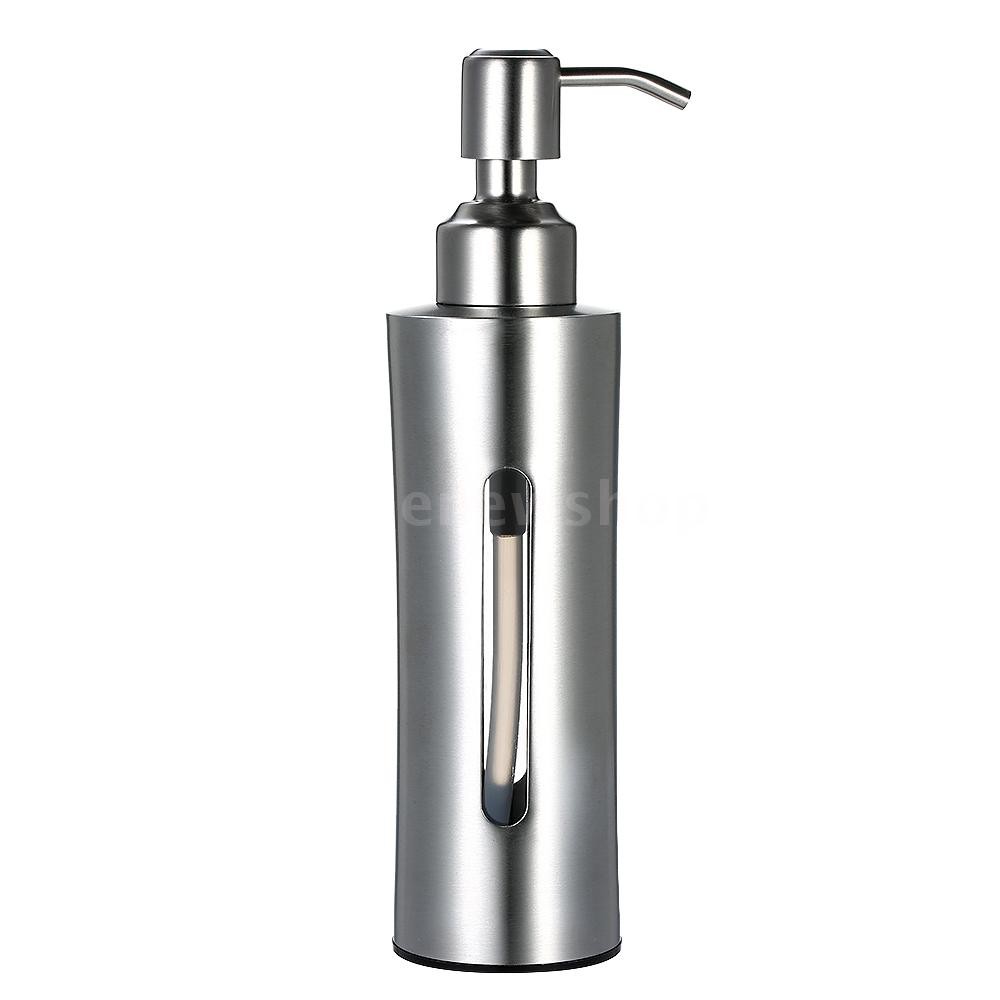 stainless steel soap dispenser bottle