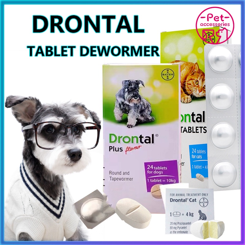 Drontal Dewormer 1 Tablet only | Shopee Philippines