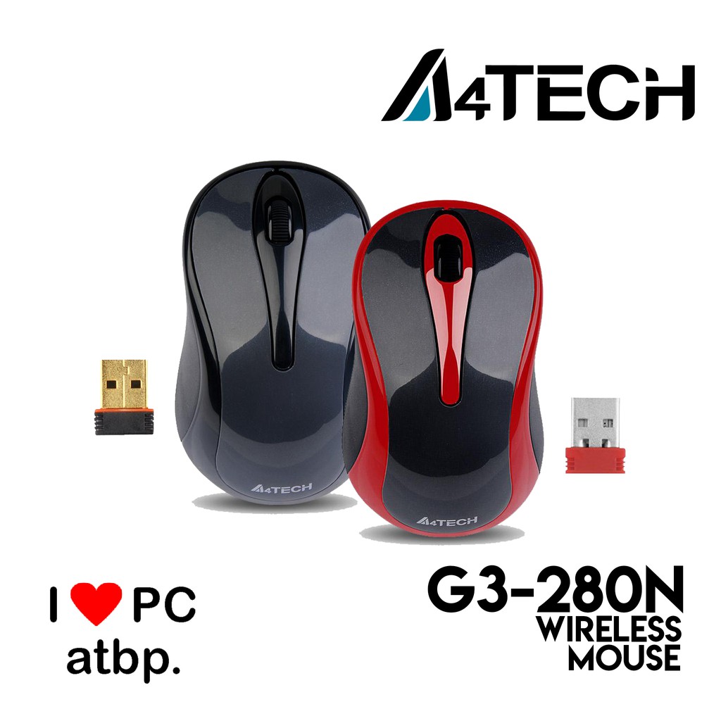 A4Tech Wireless Mouse 2.4G G3-280N | Shopee Philippines