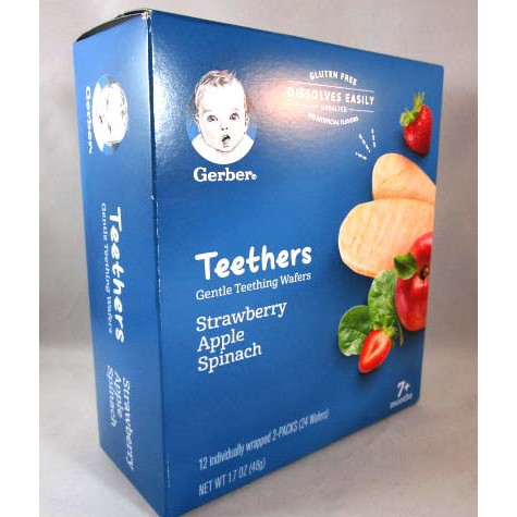 gerber teethers strawberry apple spinach