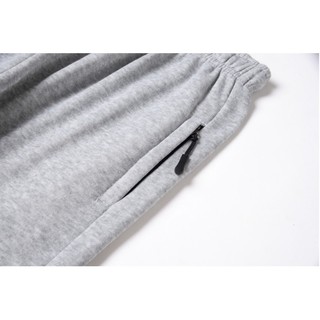 Unisex Plain Cotton Jogger Pants Makapal Tela with zippers #4