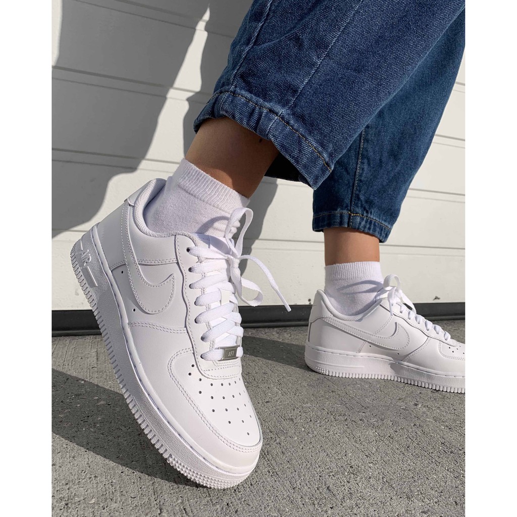 NEW PLAIN WHITE AF1 SHOES FOR MEN AND WOMEN | Shopee Philippines