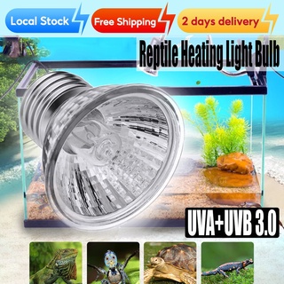 【Local Stock】For Pet Reptile Turtle Heat Emitter UVA+UVB Lamp Bulb Light Heater 25/50/75W UK