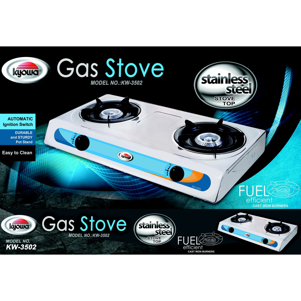 Kyowa Double Burner Gas Stove KW3502 Shopee Philippines